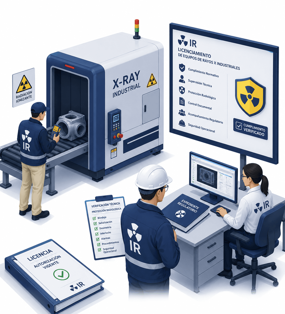 Licenciamiento de equipos de rayos X industriales